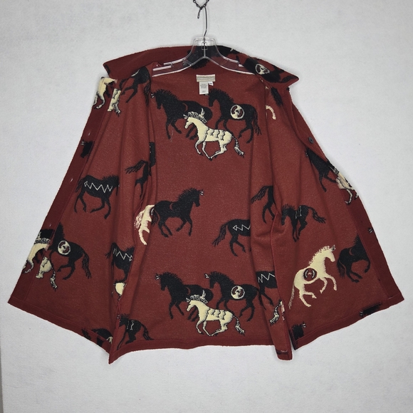 Vintage Coldwater Creek Wild Horse Western Equestrian Shirt Jacket  Womens 1X - Picture 4 of 6